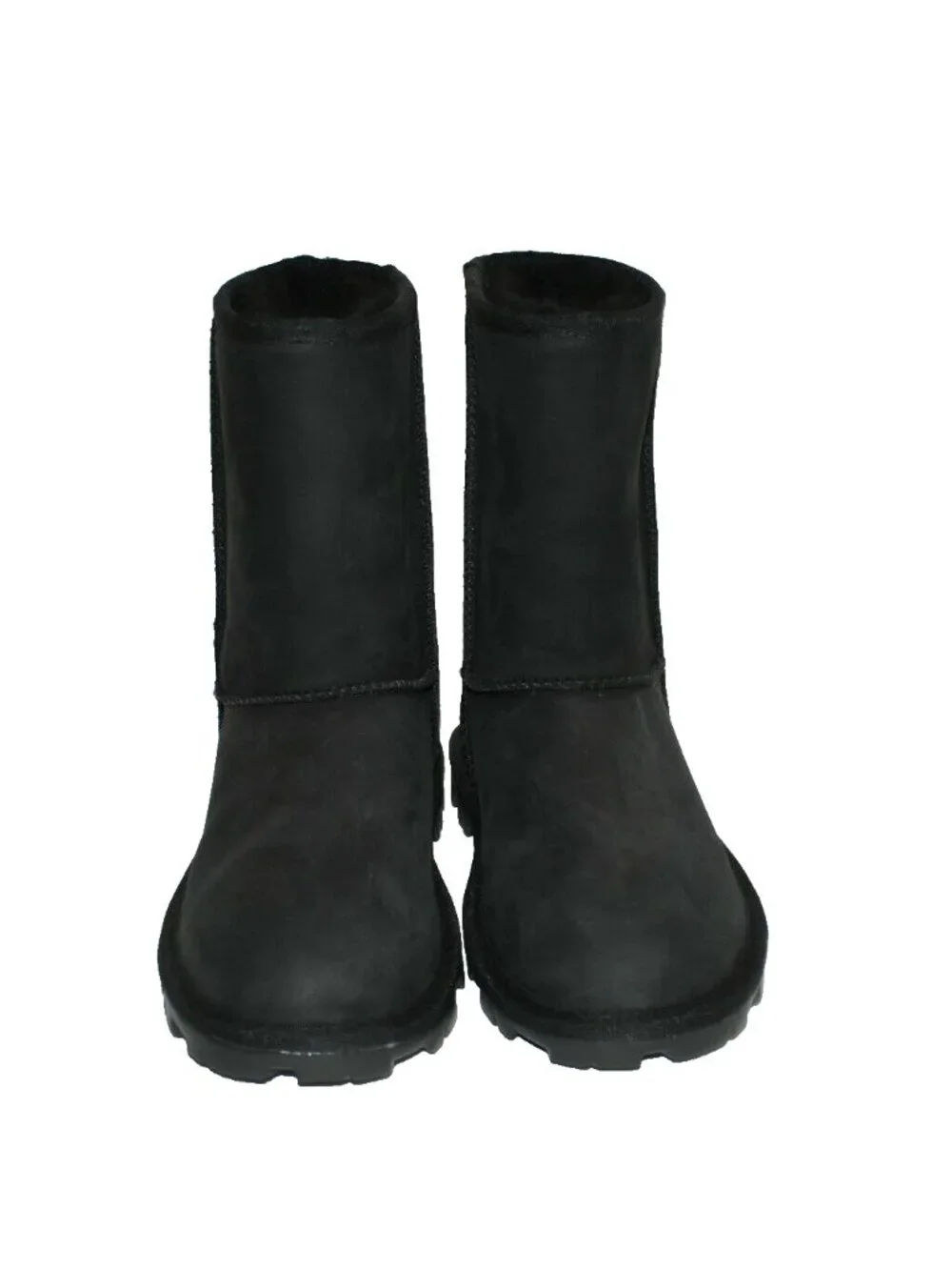 New! UGG Essential Short Shearling Wool Lined Leather Boot Size 7 1111513 DD28